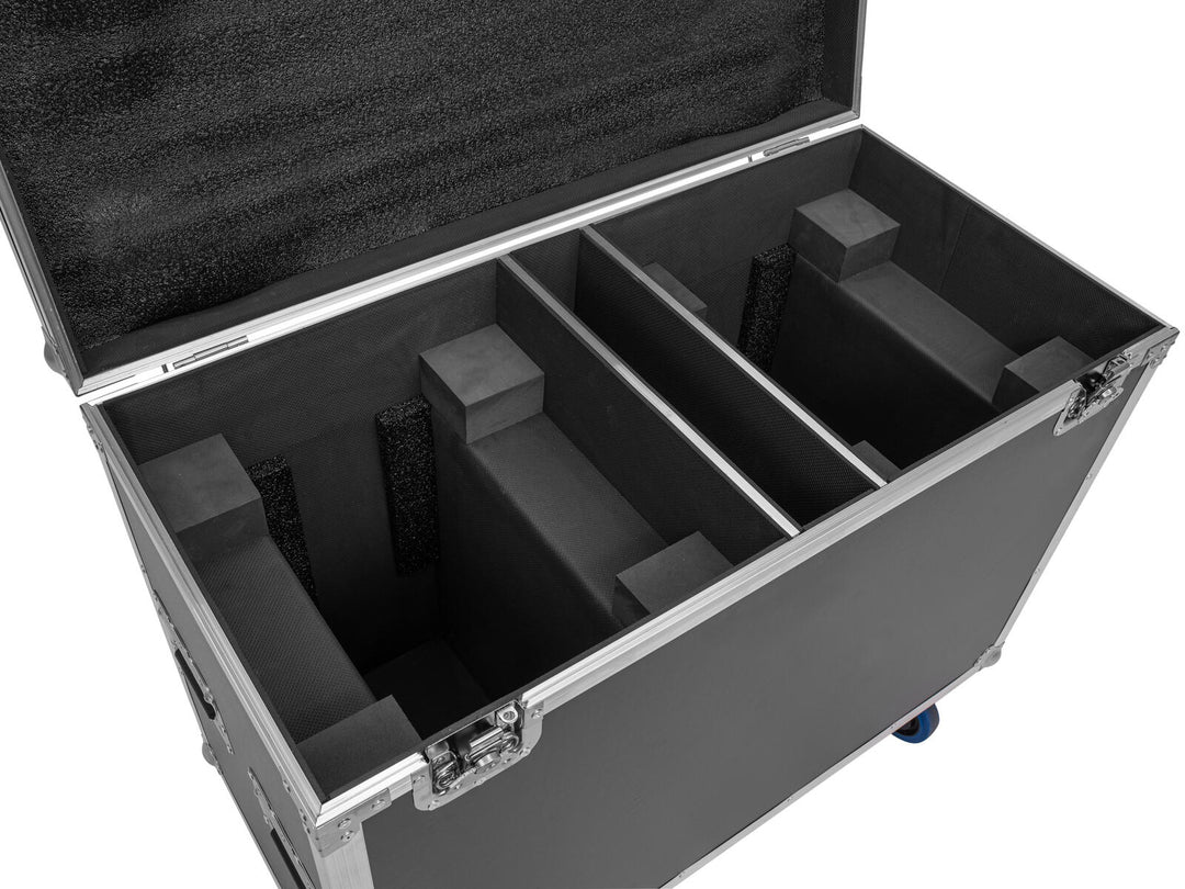 ROADINGER Flightcase 2x IP TMH-H760 med hjul
