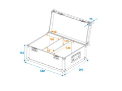 ROADINGER flightcase for 2x TSL-150/250/350