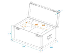 ROADINGER Flightcase for følgespot SL-160 / SL-350