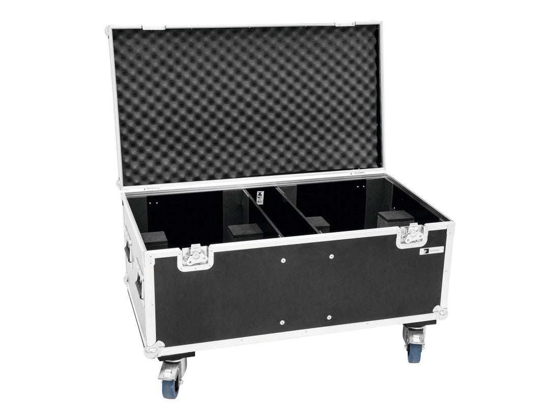 ROADINGER flightcase for 2x THA-250F med hjul