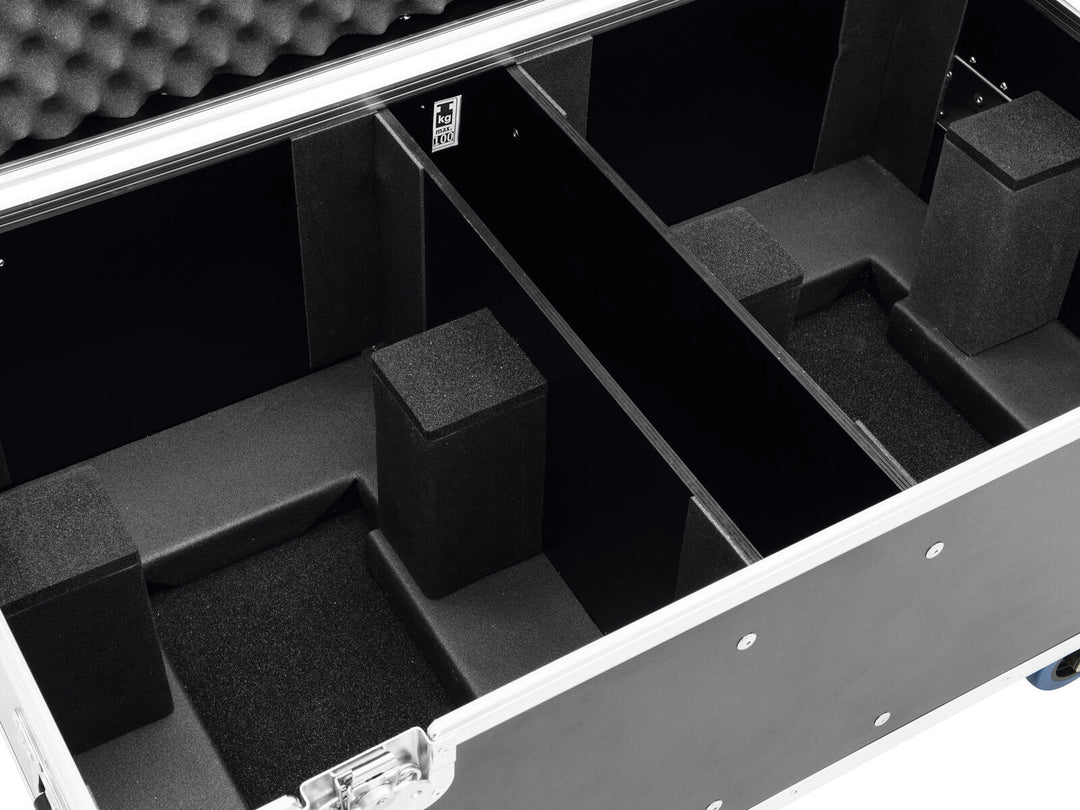 ROADINGER flightcase for 2x THA-250F med hjul