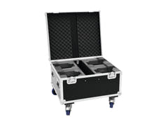 ROADINGER Flightcase 4x LED TMH-X1 Moving Head Beam med hjul