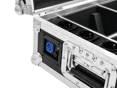 ROADINGER Flightcase 4x AKKU TL-3 Trusslight QuickDMX med ladefunksjon