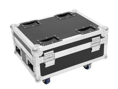 ROADINGER Flightcase 4x AKKU IP UP-4 QuickDMX med ladefunksjon