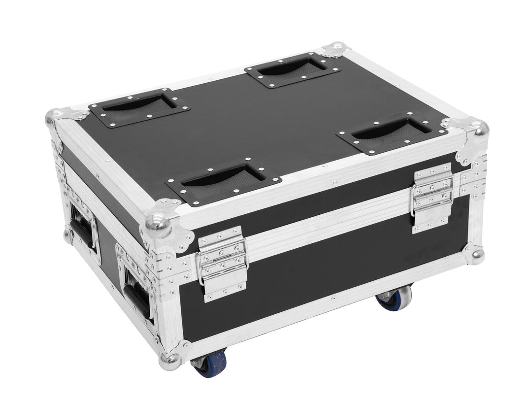 ROADINGER Flightcase 4x AKKU IP UP-4 QuickDMX med ladefunksjon