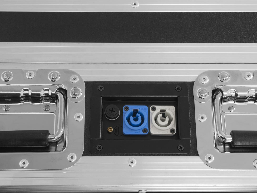 ROADINGER Flightcase 4x AKKU BAR-6 Glow QCL Flex QuickDMX med ladefunksjon