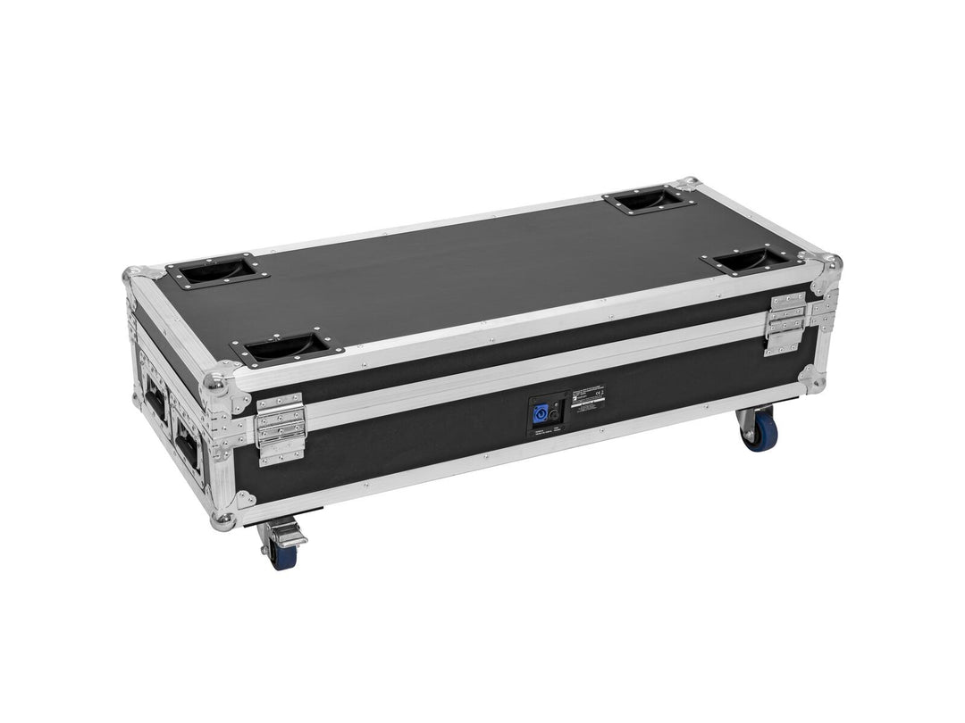 ROADINGER Flightcase 8x AKKU IP UP-4 QuickDMX med ladefunksjon