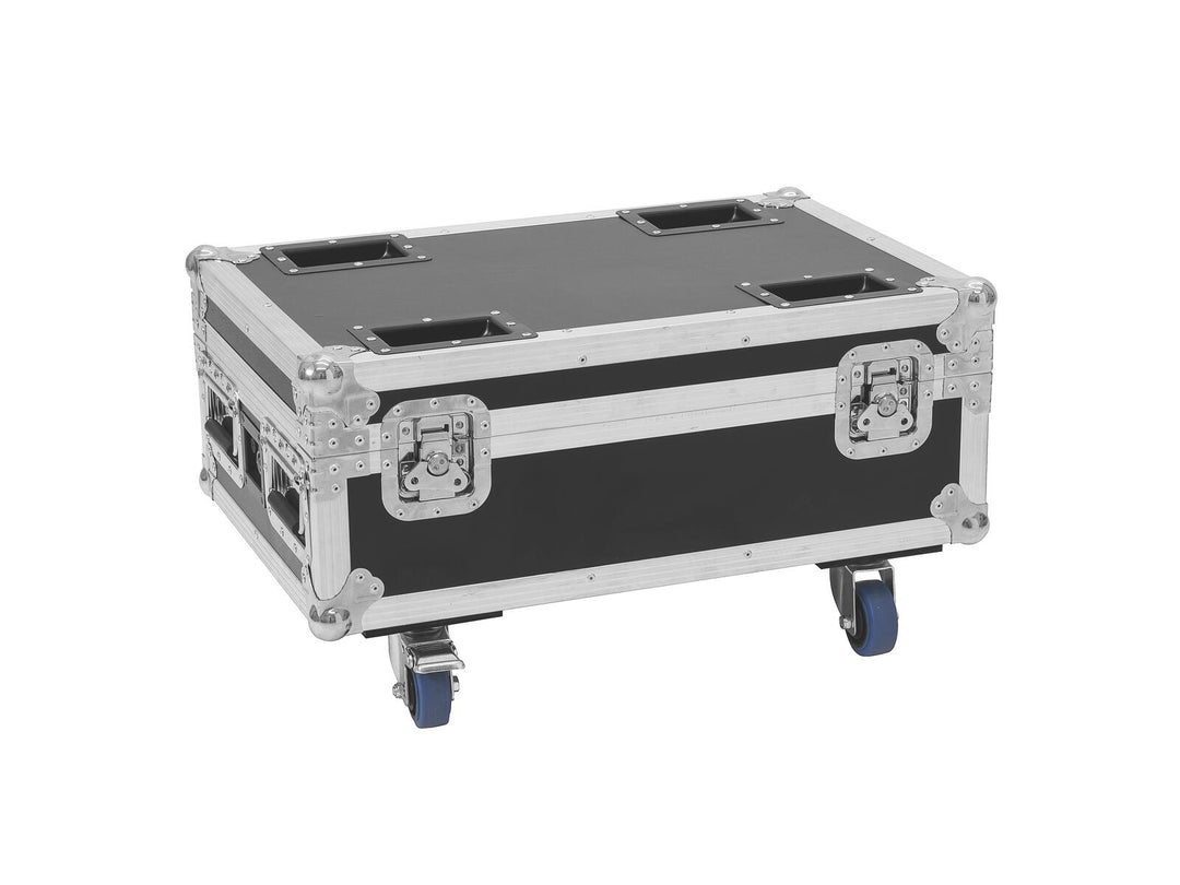 ROADINGER Flightcase 4x AKKU IP UP-4 Plus HCL Spot WDMX med ladefunksjon