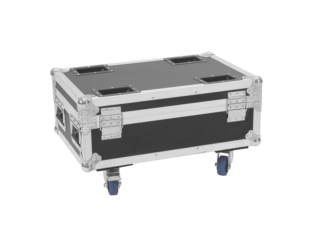 ROADINGER Flightcase 4x AKKU IP UP-4 Plus HCL Spot WDMX med ladefunksjon