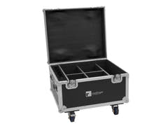 ROADINGER Flightcase for 4x AKKU IP PAR 7 QCL WDMX med ladefunksjon