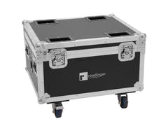 ROADINGER Flightcase for 4x AKKU IP PAR 7 QCL WDMX med ladefunksjon