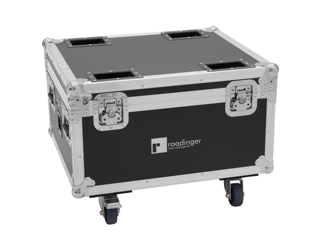 ROADINGER Flightcase for 4x AKKU IP PAR 7 QCL WDMX med ladefunksjon