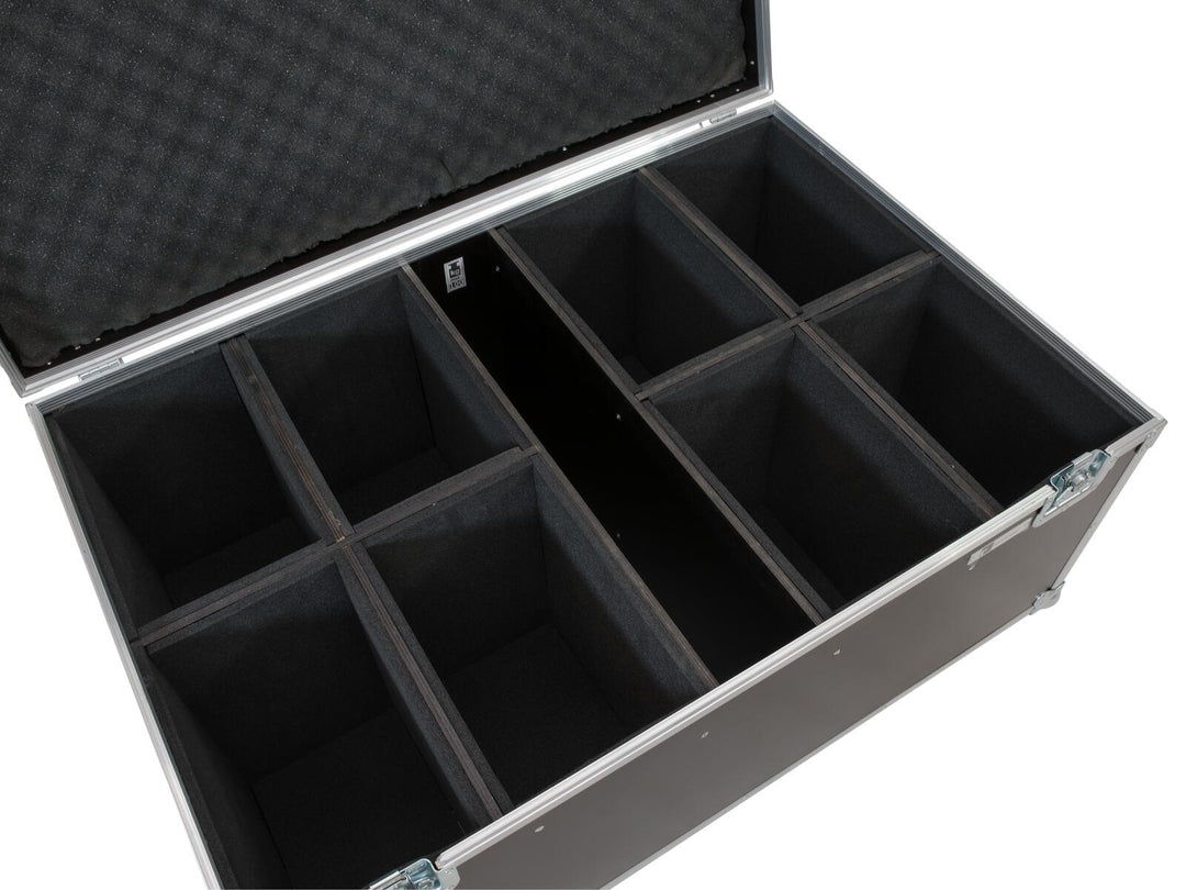 ROADINGER Flightcase for 8x LED IP PAR 12x8W QCL/12x9 SQL Spot med hjul