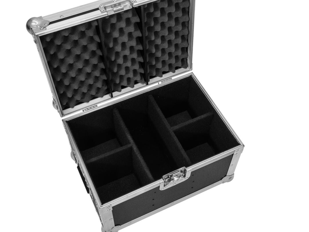 ROADINGER flightcase til 4x SILENT PAR 6 QCL FLOOR