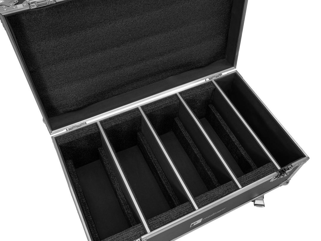 ROADINGER flightcase 4x LED CLS-18 QCL RGB/WW med hjul