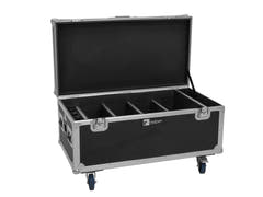 EUROLITE Set 4x AKKU Multiflood IP 8x10W RGBW Wash CRMX + Case med ladefunksjon