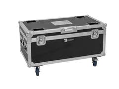ROADINGER Flightcase 4x AKKU Multiflood IP 8x10W RGBW Wash CRMX med ladefunksjon