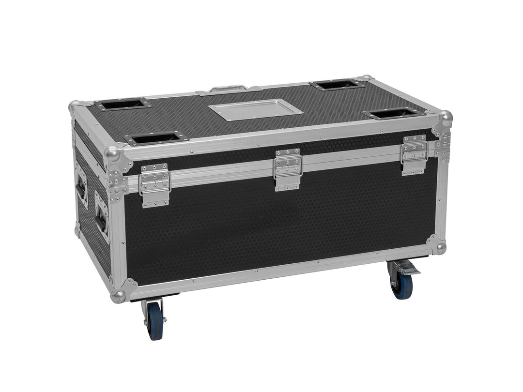 ROADINGER Flightcase 4x AKKU Multiflood IP 8x10W RGBW Wash CRMX med ladefunksjon