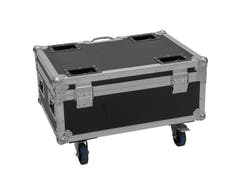 ROADINGER Flightcase 6x AKKU IP TL-3 QCL Trusslight CRMX med ladefunksjon og hjul