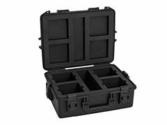ROADINGER plastkoffert for 4x AKKU UP-4 QCL Spot QuickDMX MK2
