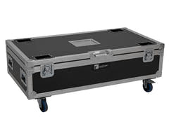 ROADINGER Flightcase 8x AKKU IP Pixel Tube 360° PRO CRMX med ladefunksjon og hjul