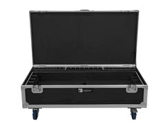 ROADINGER Flightcase 8x AKKU IP Pixel Tube 360° PRO CRMX med ladefunksjon og hjul