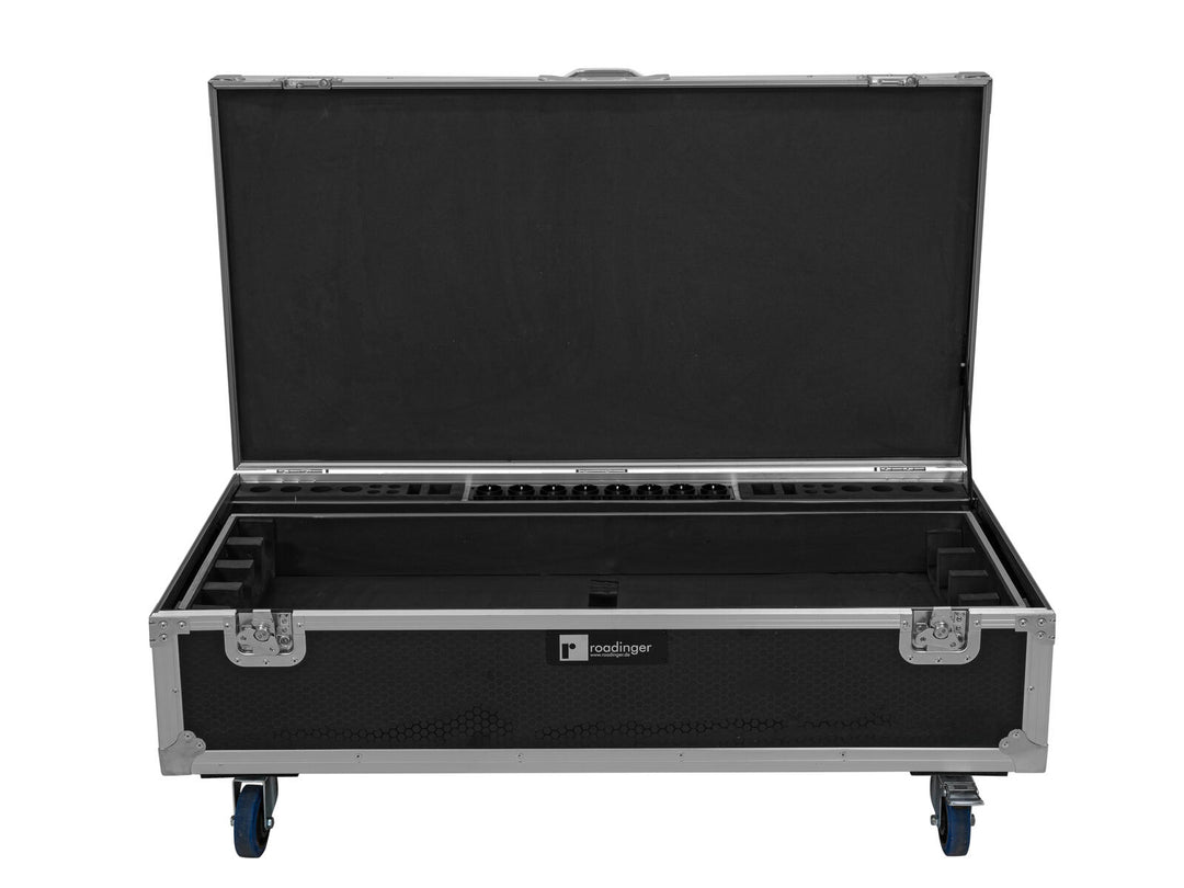 ROADINGER Flightcase 8x AKKU IP Pixel Tube 360° PRO CRMX med ladefunksjon og hjul
