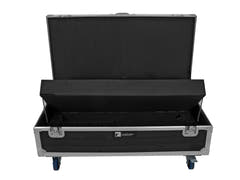 ROADINGER Flightcase 8x AKKU IP Pixel Tube 360° PRO CRMX med ladefunksjon og hjul