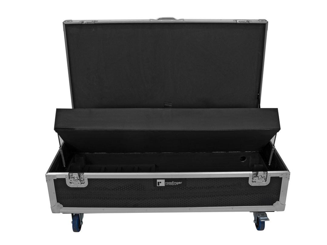 ROADINGER Flightcase 8x AKKU IP Pixel Tube 360° PRO CRMX med ladefunksjon og hjul