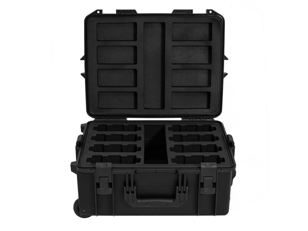 ROADINGER Plastkoffert for 8x AKKU Flat Light med tralle