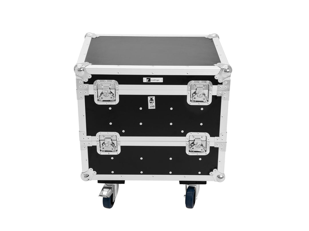 ROADINGER Flightcase 8x IP PIX Strobe RGB CW+WW med hjul