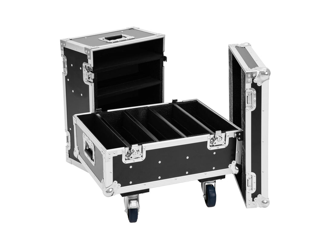 ROADINGER Flightcase 8x IP PIX Strobe RGB CW+WW med hjul
