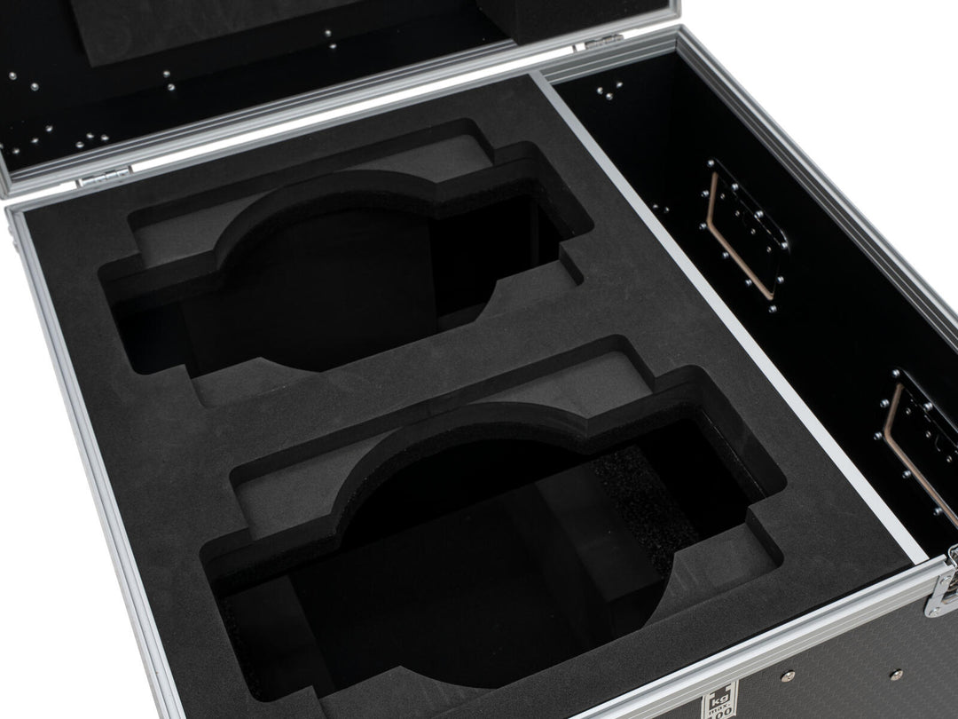 ROADINGER Flightcase PRO 2x IP TMH-W285 med hjul