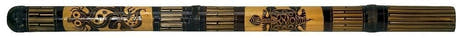 Kamballa didgeridoo i gravert bambus, ca. 120 cm