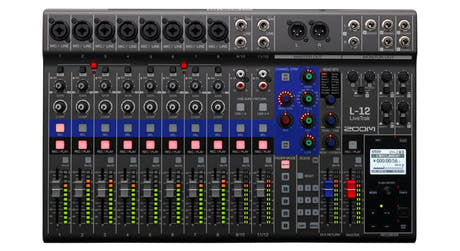 Zoom LiveTrak L-12 digitale miksere og opptaker