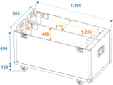 ROADINGER Flightcase 2x LCD ZL50