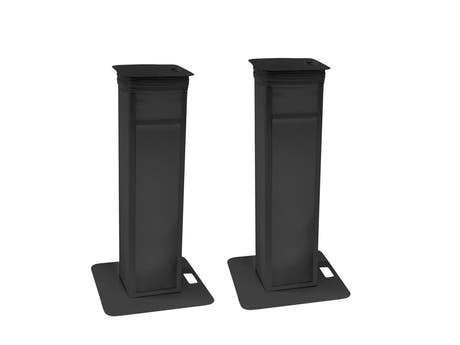 EUROLITE sett med 2x Stage Stand variabel inkl. trekk og veske, svart
