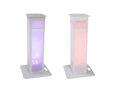 EUROLITE sett med 2x Stage Stand variabel inkl. trekk og veske, hvit