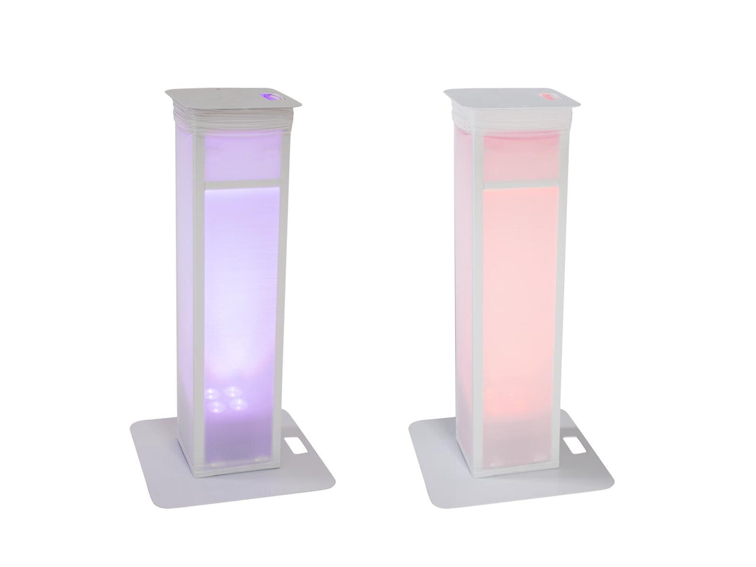 EUROLITE sett med 2x Stage Stand variabel inkl. trekk og veske, hvit