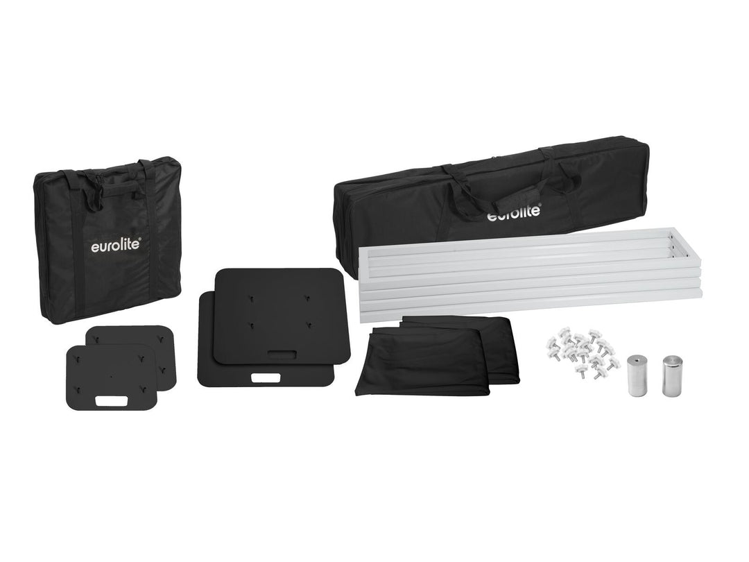 EUROLITE 2x Stage Stand 150 cm inkl. Cover and bag, svart