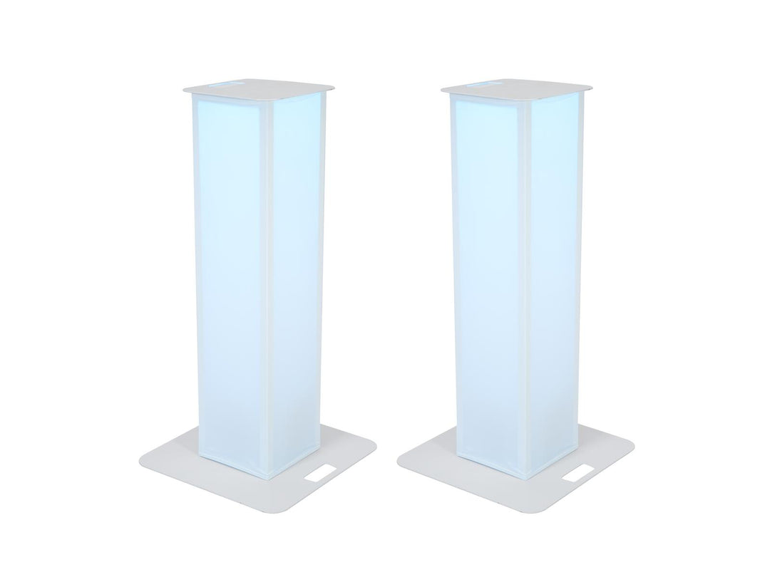 EUROLITE 2x Stage Stand 150cm inkl. trekk og bag, hvit
