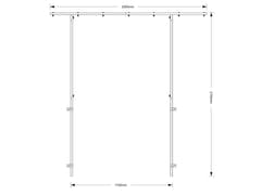 OMNITRONIC Forlengelsesramme for DJ Stand