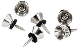 GEWA remknapp i metall, 14 mm, forniklet, 6 stk.