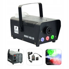 Firefog Hornet 400LED røykmaskin 400 W med LED og 2 fjernkontroller, svart