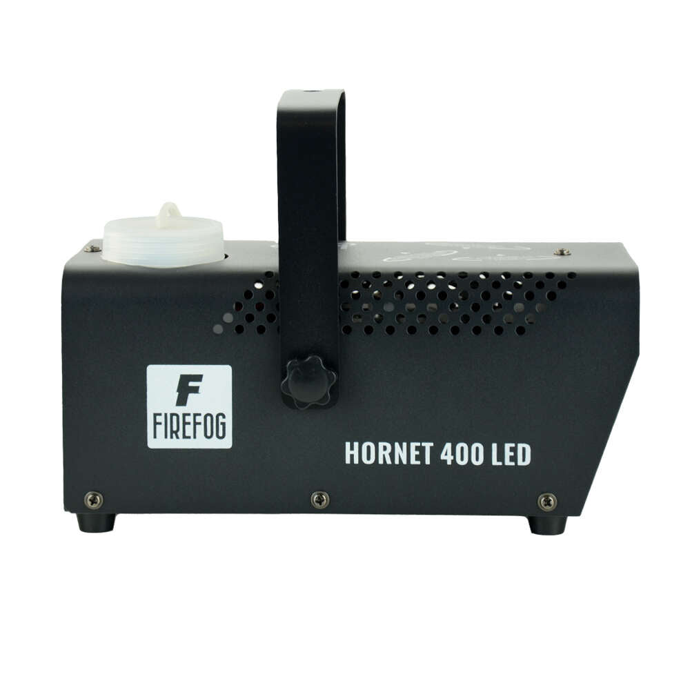 Firefog Hornet 400LED røykmaskin 400 W med LED og 2 fjernkontroller, svart
