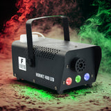 Firefog Hornet 400LED røykmaskin 400 W med LED og 2 fjernkontroller, svart