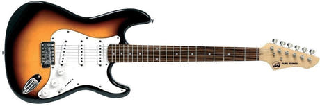 VGS RC-100 elektrisk gitar, 3-Tone Sunburst
