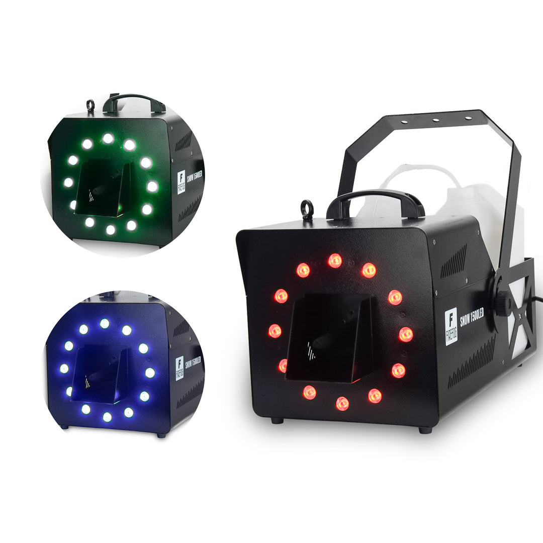 Firefog Snow 1500LED snømaskiner 1500 W med RGB LED og DMX