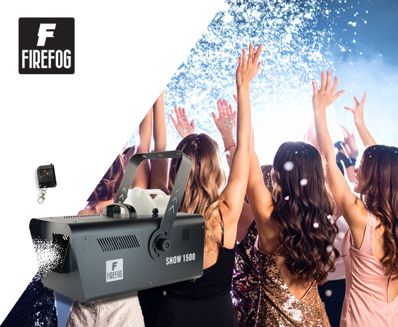 Firefog Snow1500 DMX snømaskiner 1500 W med fjernkontroll