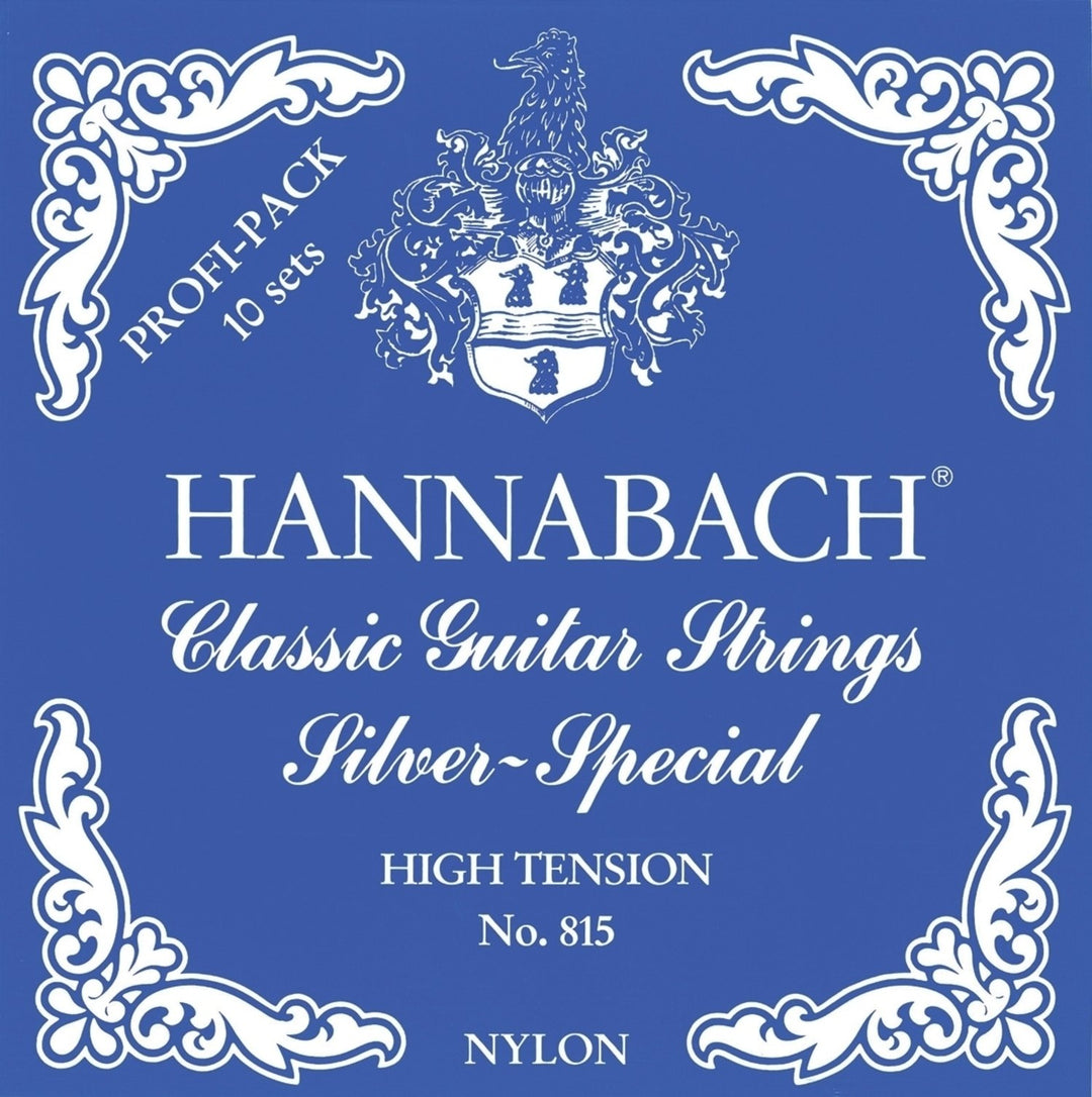 Hannabach strenger for klassisk gitar Serie 815 profesjonell pakke spesialsølv - Bass-Pack høy